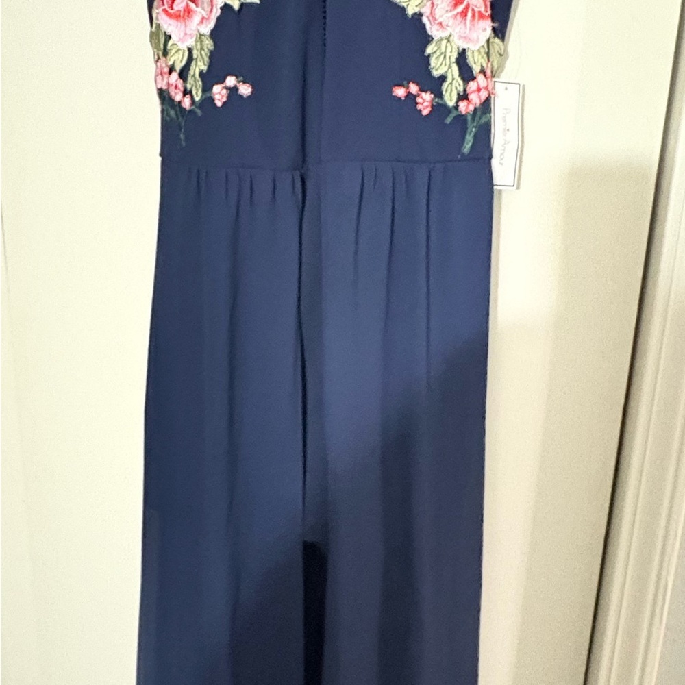 Stylish Navy Blue Sleeveless Jumpsuit - Picture 9 of 14